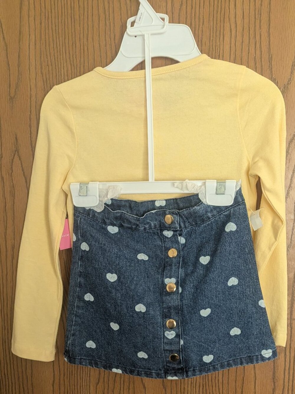 NWT Isaac Mizrahi 3 Piece Top Skirt Purse Heart Sequinn Outfit-GIrls 5/6 - Picture 5 of 6